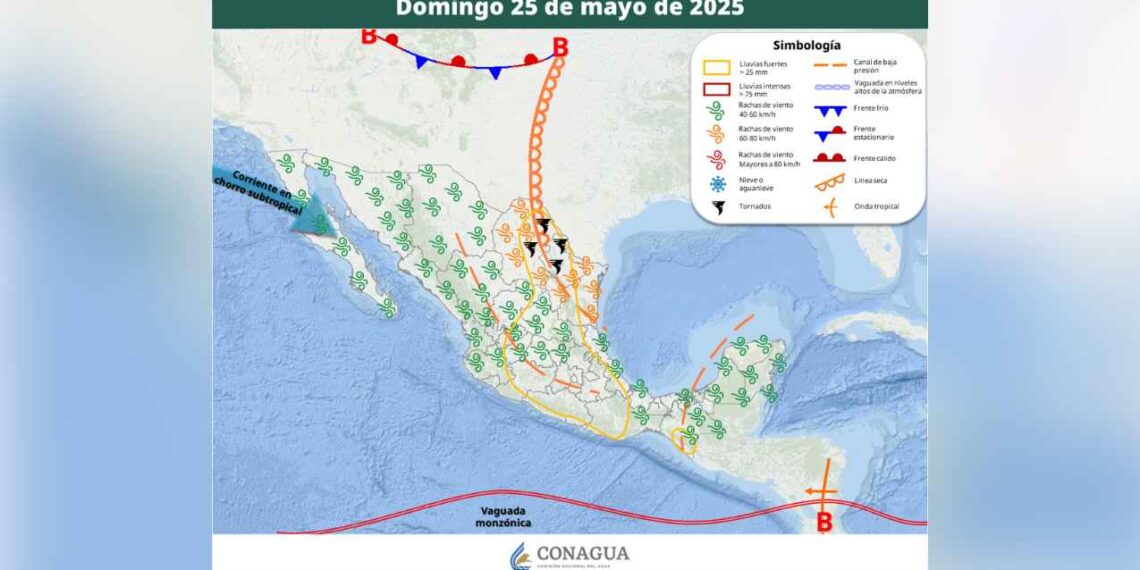Clima 25 mayo México