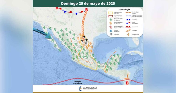 Clima 25 mayo México