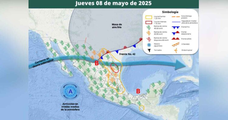 Clima 8 mayo México