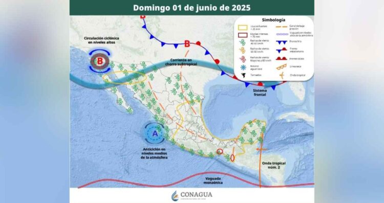 Clima México 1 junio