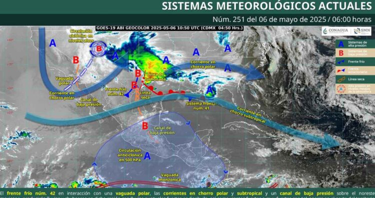 Clima en México: ¿Se esperan lluvias fuertes y vientos este martes 6 de mayo?