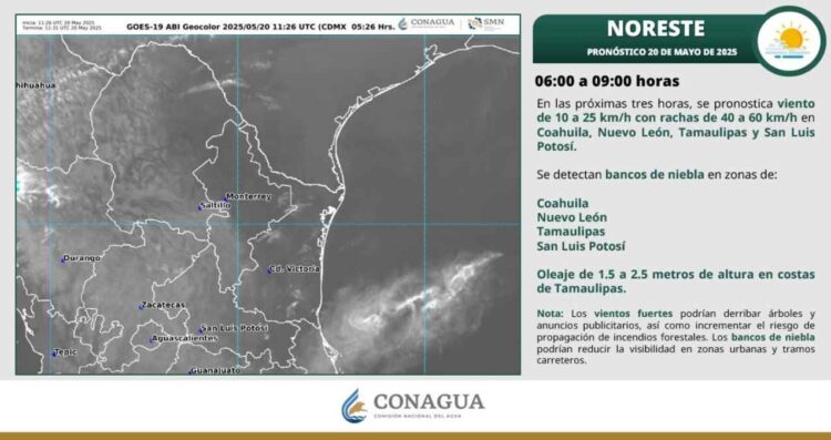 Clima martes 20 de mayo: ¿Hará calor o lloverá en Tamaulipas?