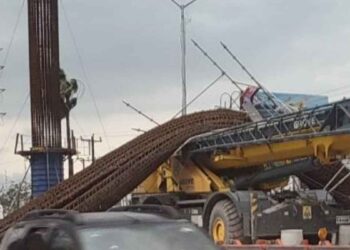 Colapsa estructura de la Línea 6 del Metro en Apodaca, Nuevo León