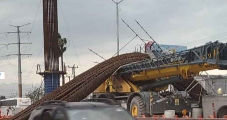 Colapsa estructura de la Línea 6 del Metro en Apodaca, Nuevo León