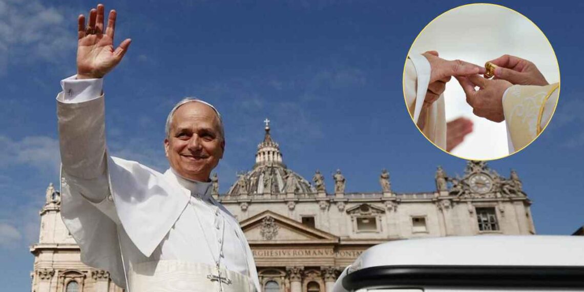 Con palio y anillo del Pescador, León XIV asume su papel como líder de la Iglesia católica