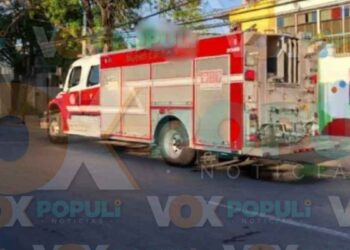 Conato de incendio en kínder de Nuevo Laredo, Tamaulipas, moviliza a bomberos