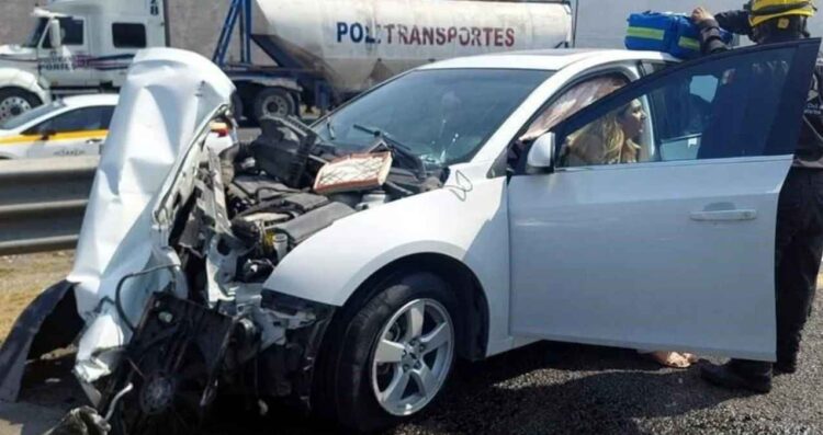 Conductora choca Santa Catarina