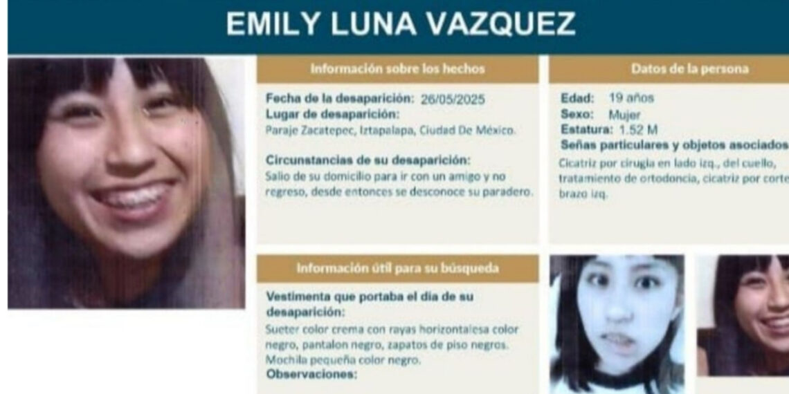 Confirman muerte de Emily Luna, estudiante del CCH Oriente de CDMX