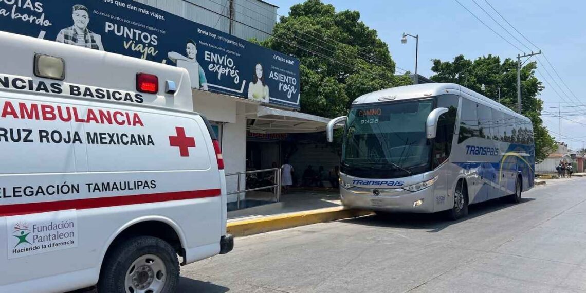 hombre convulsionar autobús El Mante