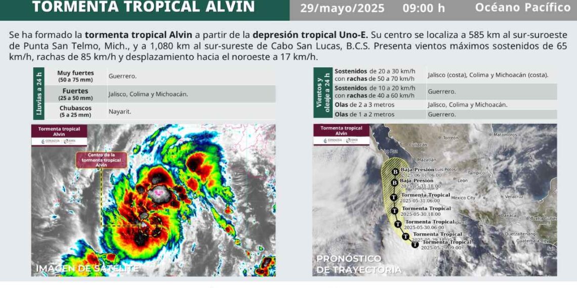 Depresión convierte tormenta tropical