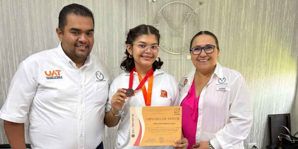 Destaca estudiante de la UAT en Olimpiada de Matemáticas
