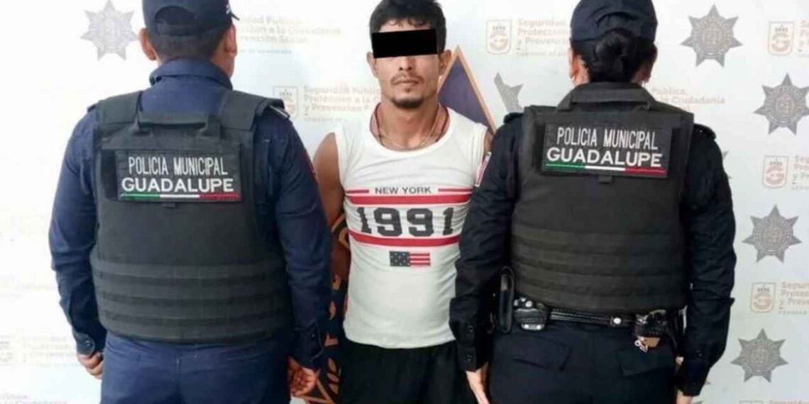 Detienen a hombre en Guadalupe tras intentar robar en una vivienda