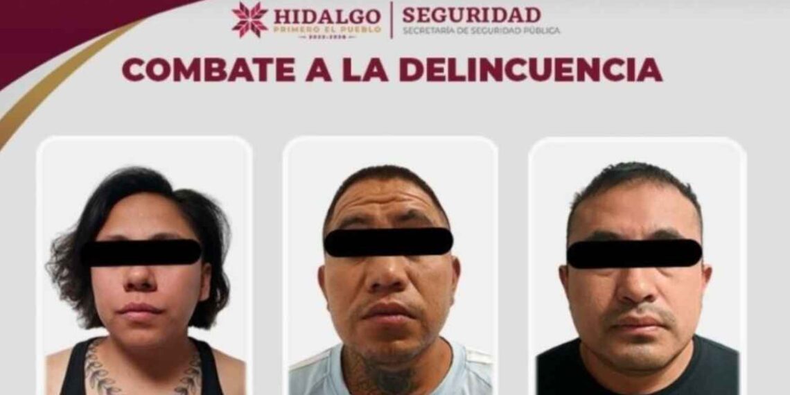Detienen a tres presuntos extorsionadores que operaban en Pachuca y Tepeapulco