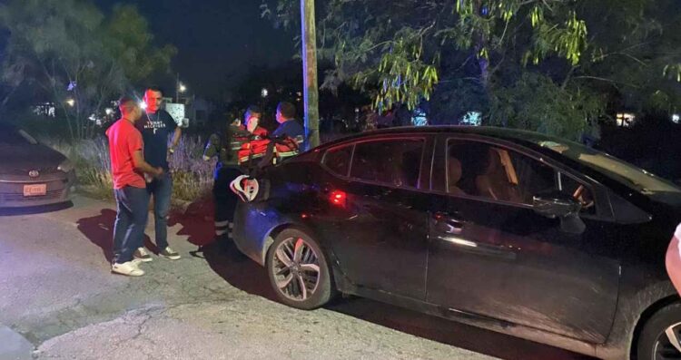Docente en presunto estado de ebriedad causa choque en el fraccionamiento de Matamoros, Tamaulipas