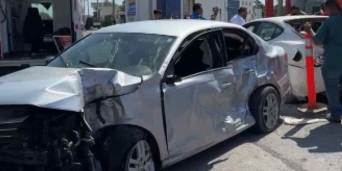 Dos hombres resultan heridos tras fuerte choque en Matamoros, Tamaulipas