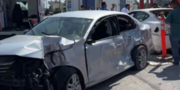 Dos hombres resultan heridos tras fuerte choque en Matamoros, Tamaulipas