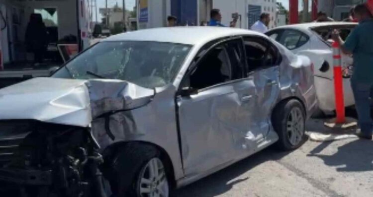 Dos hombres resultan heridos tras fuerte choque en Matamoros, Tamaulipas