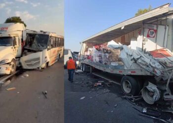 Edomex: Fuerte accidente en el Circuito Exterior Mexiquense deja varios lesionados