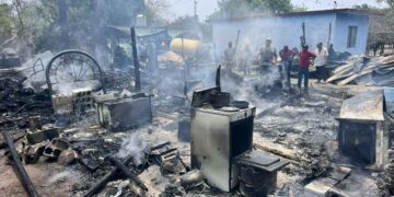 Vivienda incendio El Mante