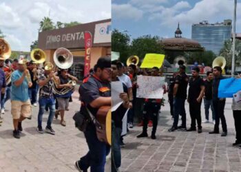 Familiares y amigos de los integrantes del Grupo Fugitivo realizan manifestación pacífica en Reynosa, Tamaulipas