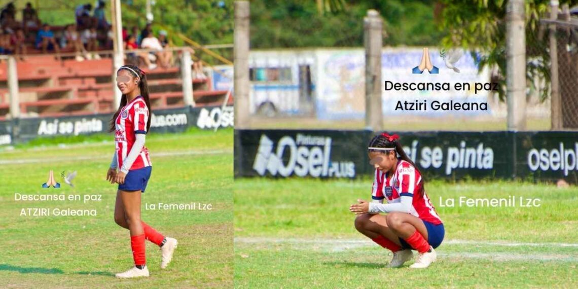 Fiscalía confirmó causa de muerte de la joven futbolista, Atziri