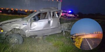 Fuerte accidente en la Carretera Victoria-Matamoros deja un hombre herido