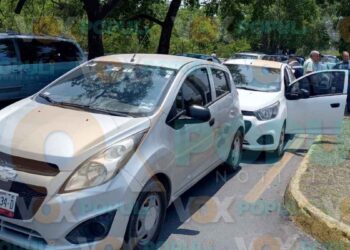Fuerte choque en bulevar Praxedis Balboa deja solo daños materiales en Ciudad Victoria