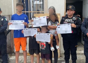 Hallan en Guadalupe, Nuevo León, a mujer y niños que habían escapado de su hogar por violencia