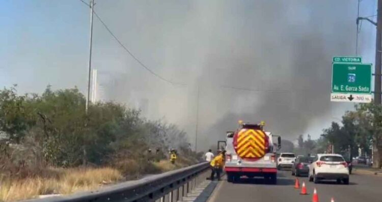 incendio río Santa Catarina