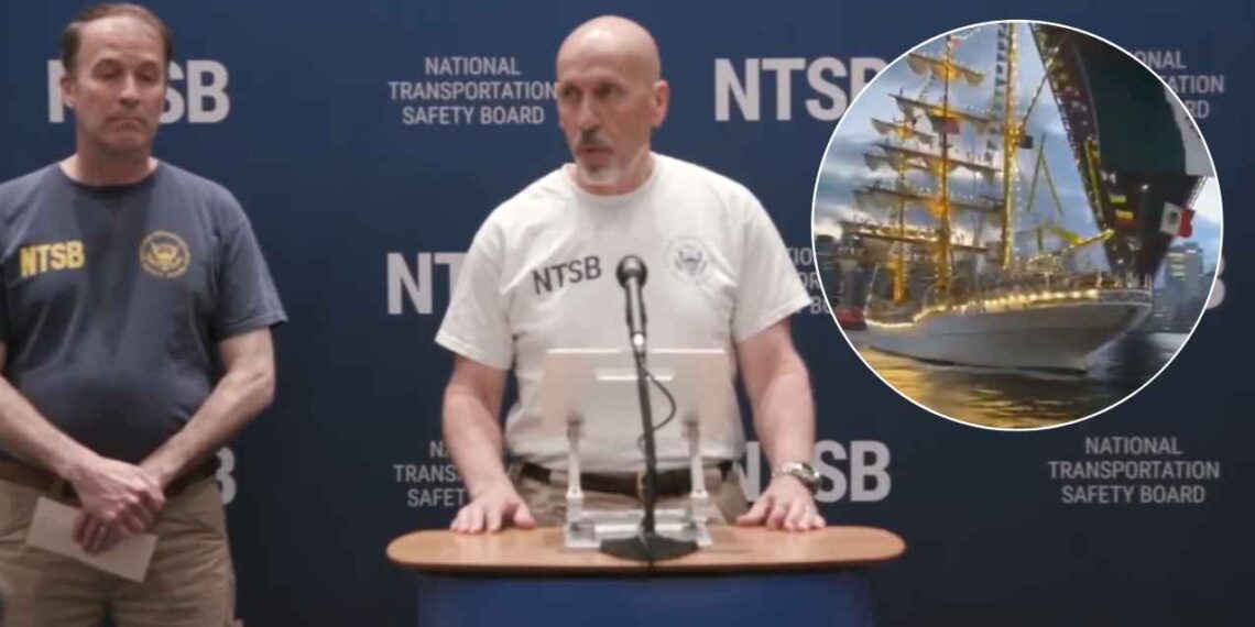 Investigación choque del buque Escuela Cuauhtémoc contra el puente de Brooklyn en Nueva York podría tardar 30 días: NTSB