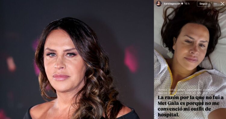 Karla Sofía Gascón tranquiliza a sus fans tras foto desde el hospital