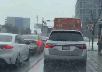 Lluvia intensa Monterrey