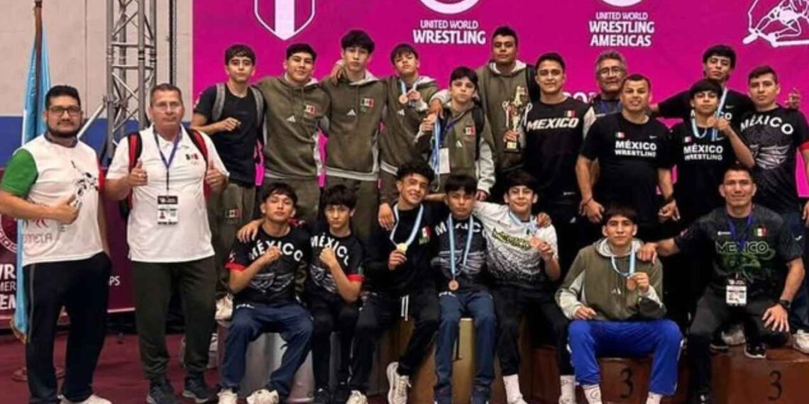 México brilla con 31 medallas en Panamericano Sub-15 de lucha en Guatemala