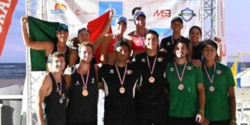 México brilla en el Tour NORCECA con cuatro medallas en voleibol de playa