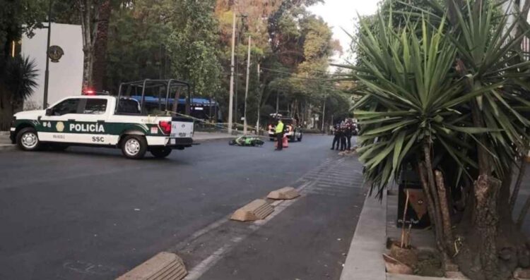 Motociclista muere al chocar contra un árbol en la alcaldía Cuauhtémoc, CDMX