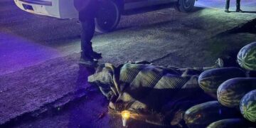 vendedor sandías embestido Matamoros