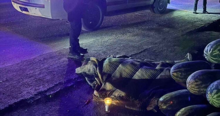 vendedor sandías embestido Matamoros