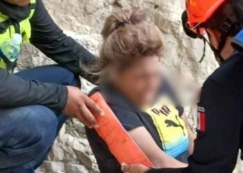 Mujer lesionada La Huasteca
