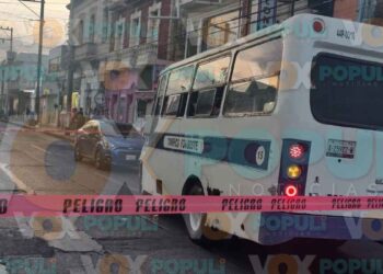 Peatón resulta herido tras ser atropellado por microbús en Tampico, Tamaulipas