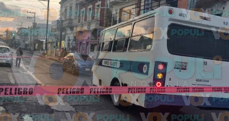 Peatón resulta herido tras ser atropellado por microbús en Tampico, Tamaulipas