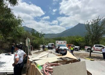 trabajadores heridos obra San Pedro