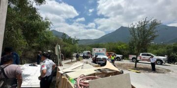 trabajadores heridos obra San Pedro