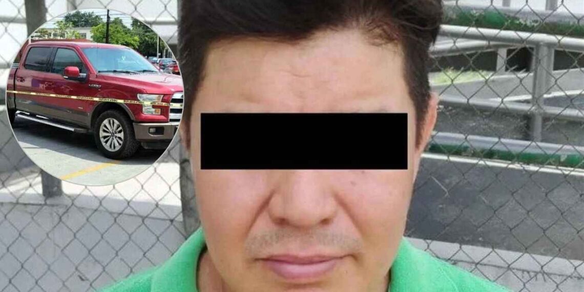 Policía de Monterrey detiene a hombre con camioneta robada