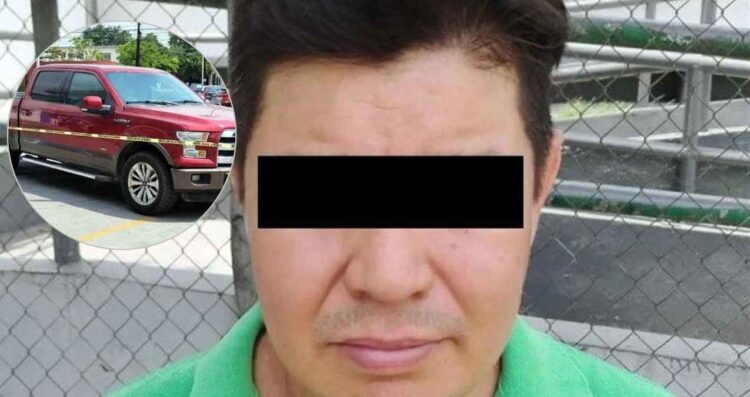 Policía de Monterrey detiene a hombre con camioneta robada