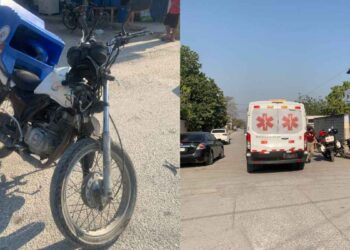 Repartidor lesionado chocar Mante