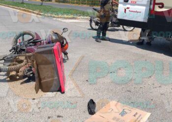 Repartidor resulta herido tras ser embestido por auto que se dio a la fuga en Ciudad Victoria, Tamaulipas