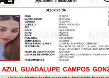 Reportan desaparición de jovencita en Cadereyta, Nuevo León