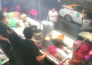 Revelan video del trágico atropello a mujer embarazada en puesto de tacos en Escobedo, Nuevo León