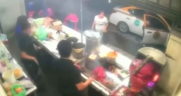 Revelan video del trágico atropello a mujer embarazada en puesto de tacos en Escobedo, Nuevo León