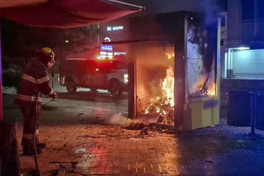 Se incendia el local de un bolero en el Centro de Monterrey, Nuevo León